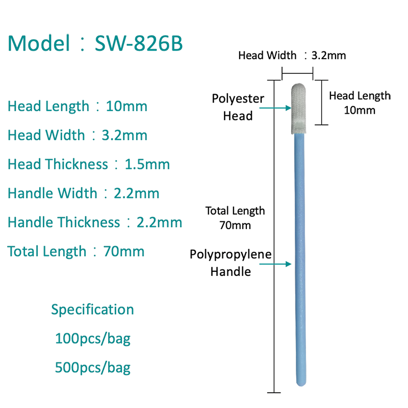 SW-826B Advanced SEAL Polyester Swab