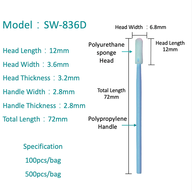 SW-836d Small Flex Tip Pena čistá výbuch