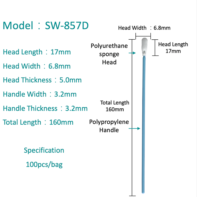 SW-857D bez prachu a čistý špong